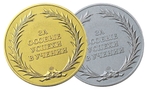 12 золотых и 18 серебряных