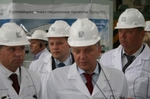 Виктор Христенко ознакомился с ходом строительства электросталеплавильного цеха ПНТЗ