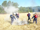 В Первоуральске прошли учения по тушению лесных пожаров