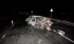 В Первоуральске при столкновении с пассажирским автобусом загорелся ВАЗ-2115. Фото 
