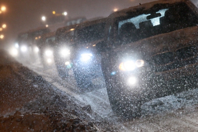ГИБДД: обильный ночной снегопад осложнил условия дорожного движения