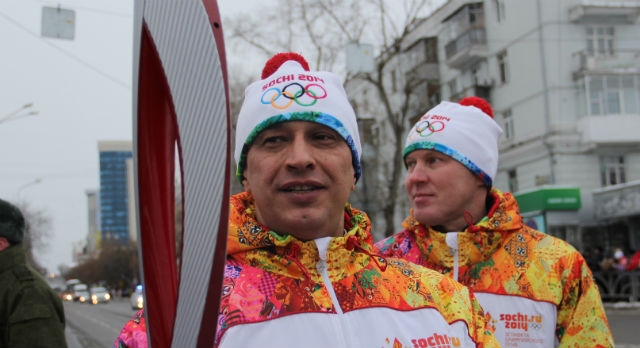 В Свердловской области прошла эстафета олимпийского огня. Видео