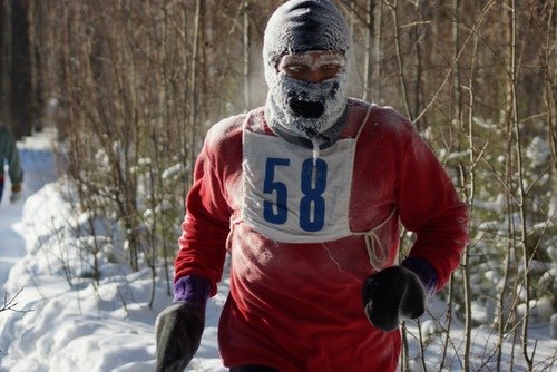 Зимний гандикап: экстремальный бег в тридцатиградусный мороз. Видео