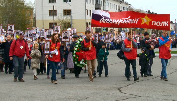 Память о них жива. Портреты родственников пронесли участники акции «Бессмертный полк»