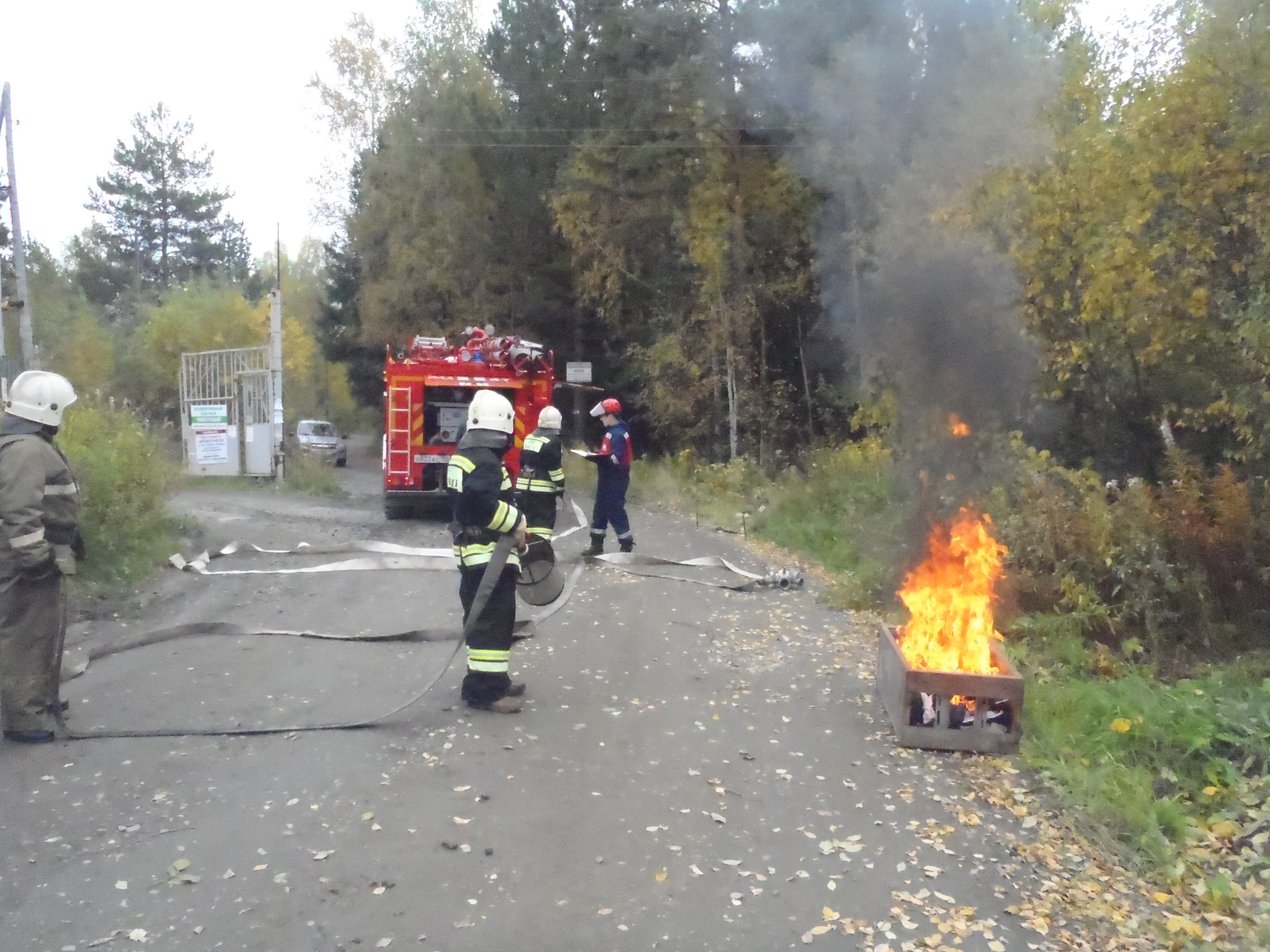 В Первоуральске прошли командно-штабные учения по тушению электроподстанции