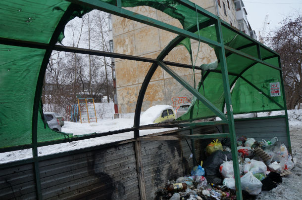В Первоуральске сгорело 4 мусорных площадки за одну ночь