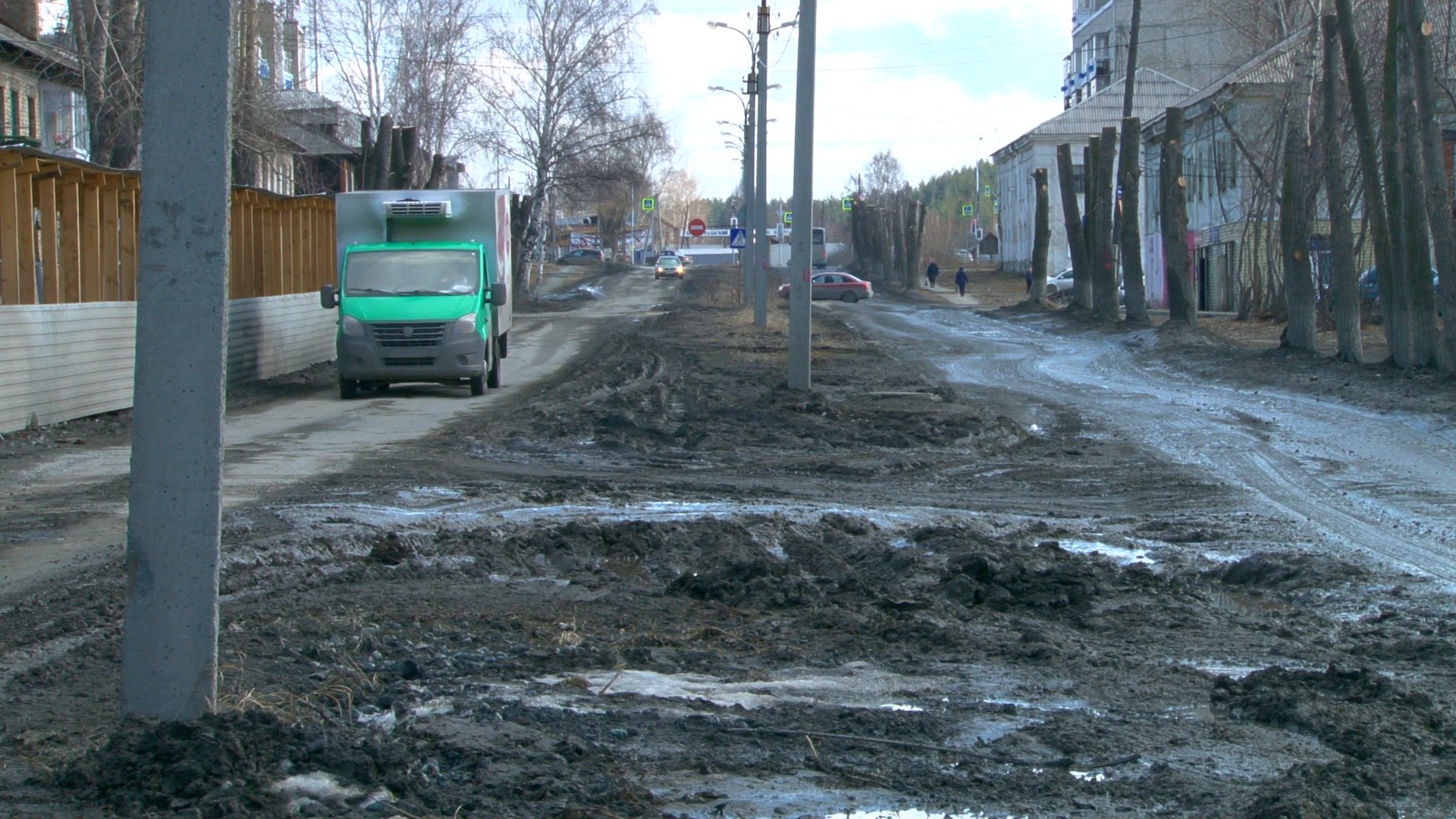 Чтобы было чище. На стройплощадке в Талице организовали мойку колёс