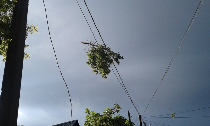 Восемь аварий на электросетях произошли в Первоуральске в результате урагана