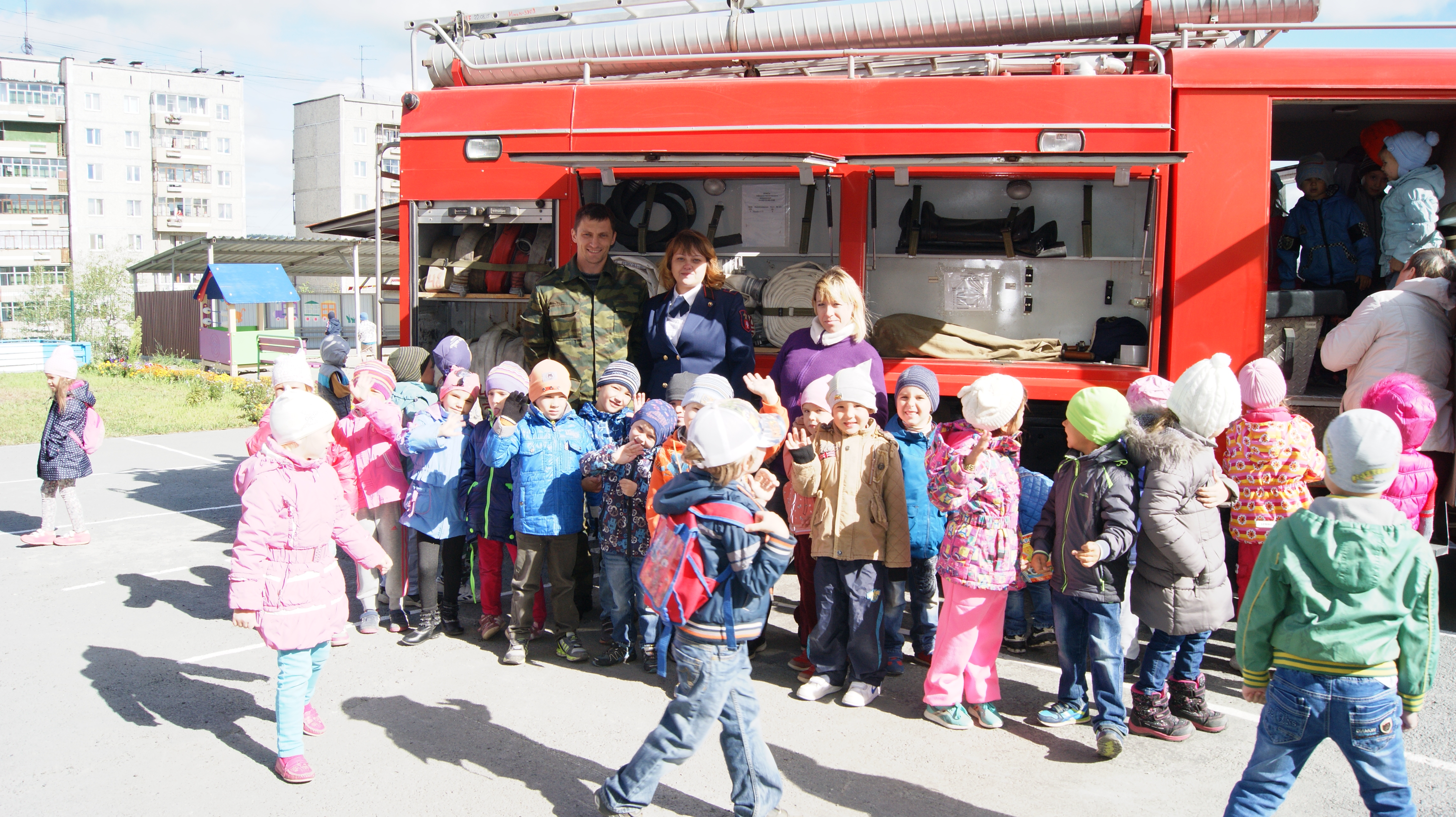 Огнеборцы рассказали дошкольникам о правилах пожарной безопасности