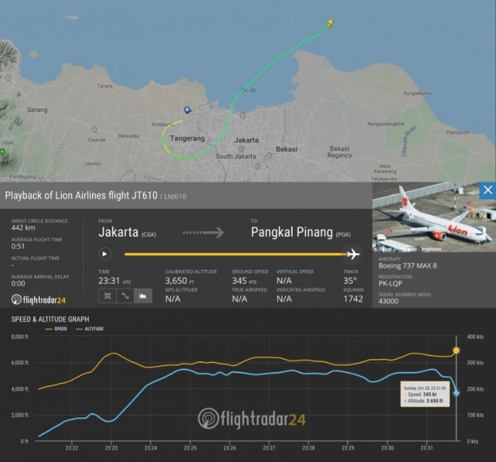 В Индонезии разбился самолет