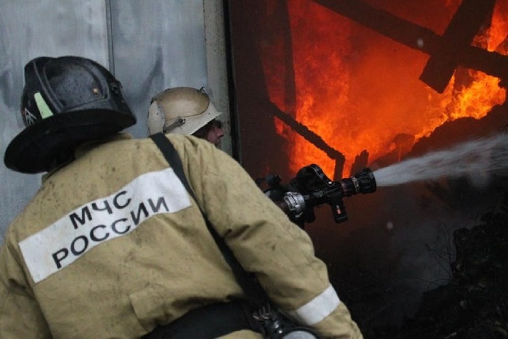 Крупный пожар в Коновалово