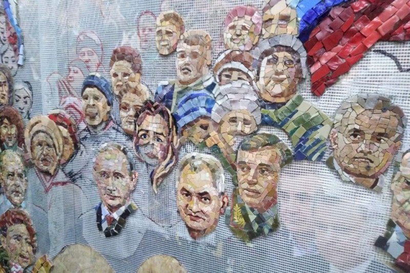 Мозаичный портрет Владимира Путина убрали со стены храма Вооруженных сил