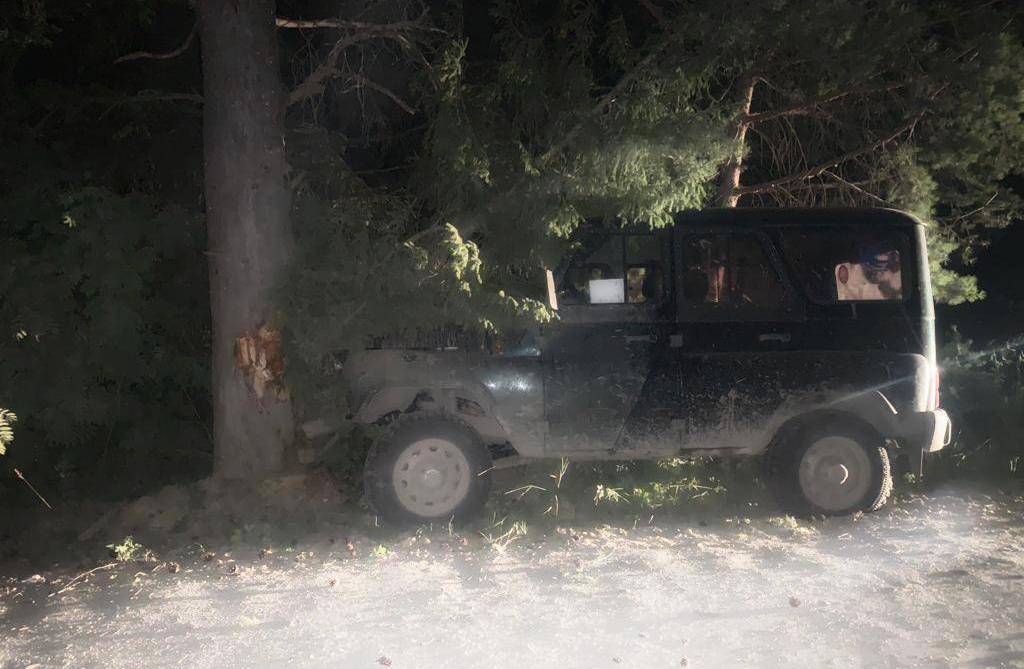 Пьяный водитель "УАЗа" врезался в дерево