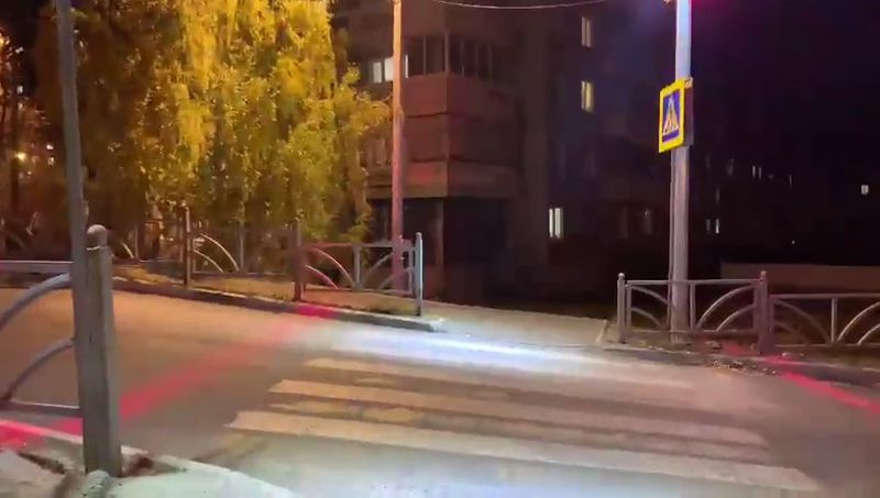 В Первоуральске появился экспериментальный пешеходный переход
