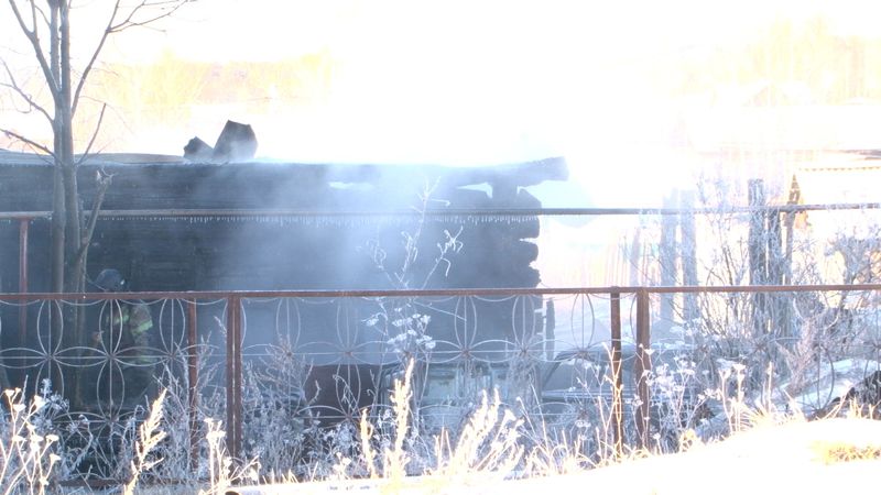 В посёлке Кузино сгорел частный жилой дом