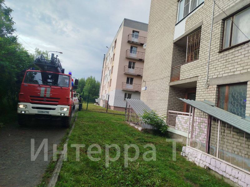 В районе Талица произошёл пожар в нежилом здании